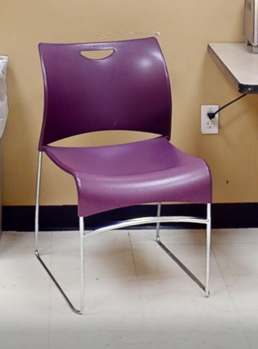 Purple side chair