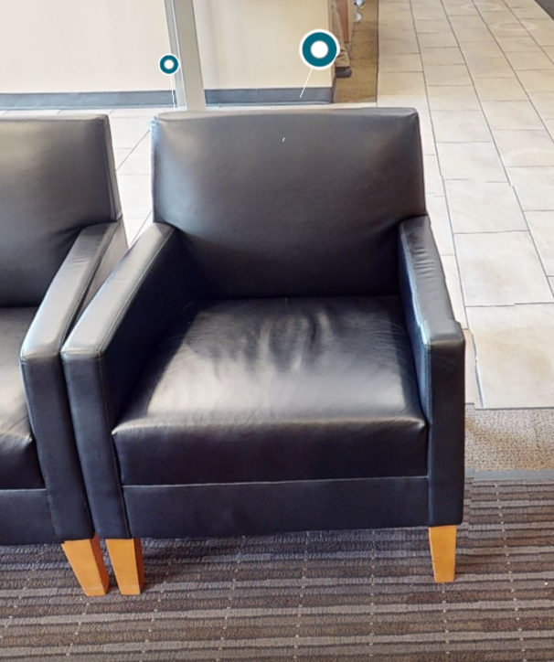Black lounge chair