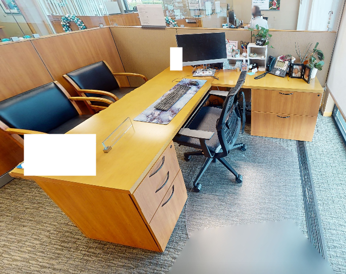 L-shaped desk