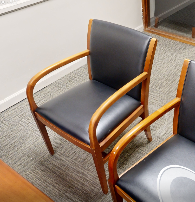 Black guest chair