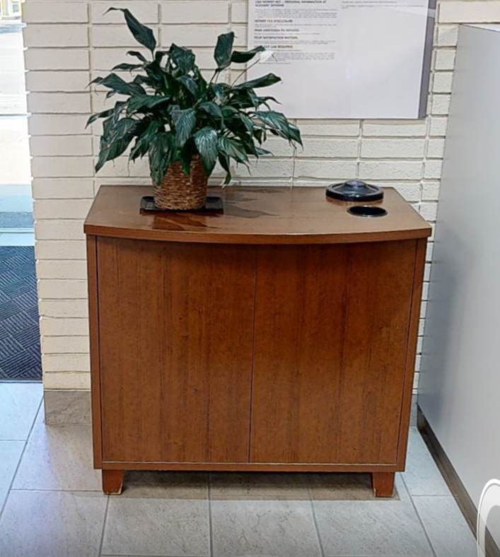 2 door wood cabinet