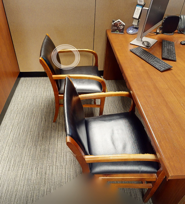 Black guest chair
