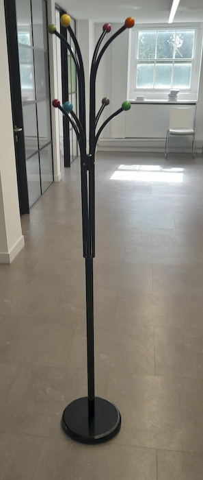 Black metal coat stand 