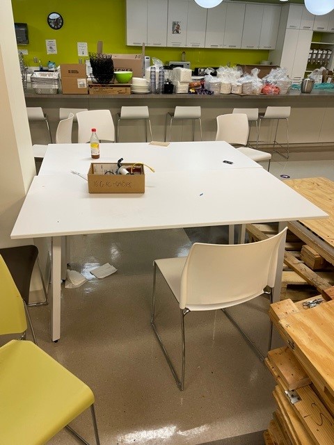 Rectangular White Table, 60 x 30