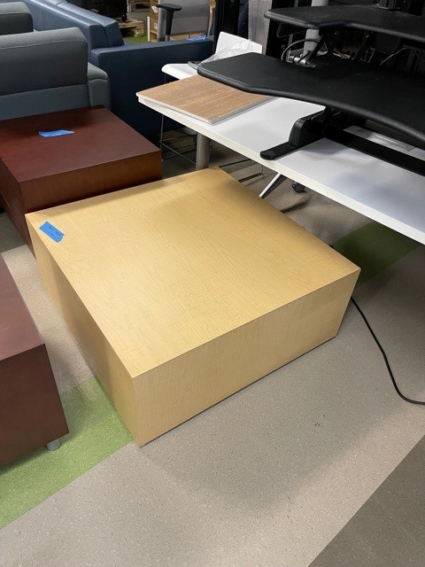 Maple Wood Cube Table