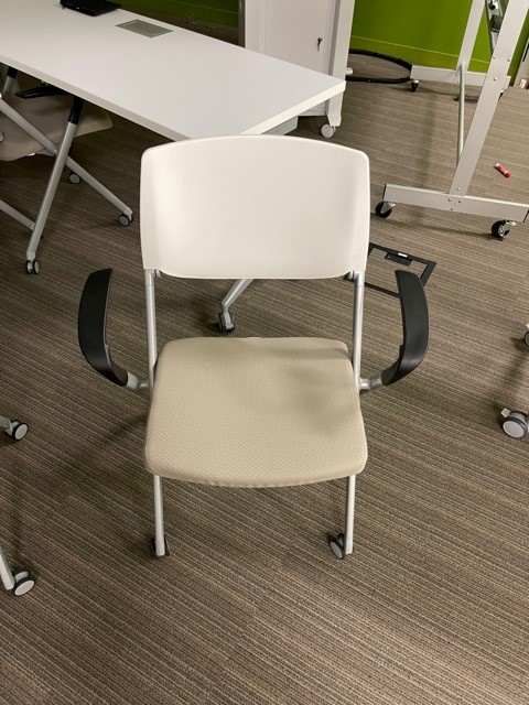 Khaki Chair with Wheels