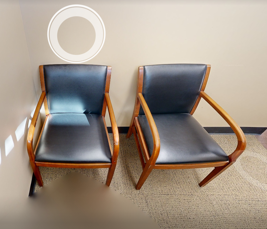 Navy guest chair