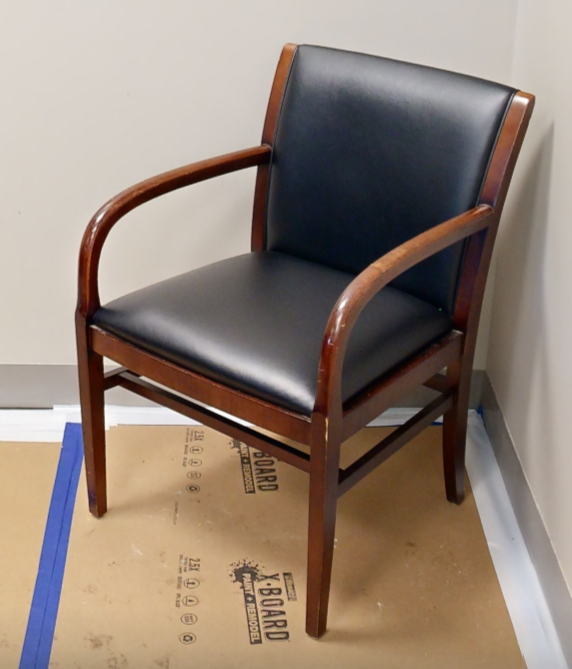 Black guest chair