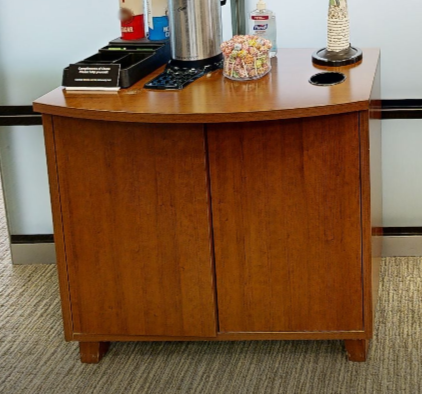2 door wood cabinet