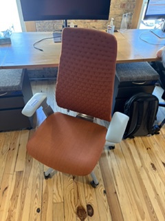 Orange task chair