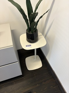 Small white side table 