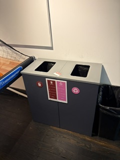 Trash and recycling bin