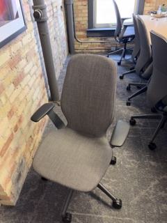 Gray conference room chairs