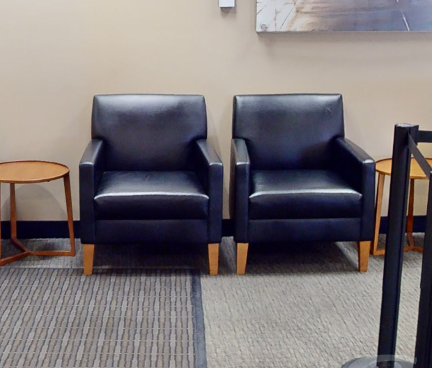 Black lounge chair