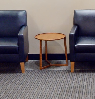 Round side table