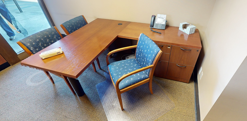L-shaped desk
