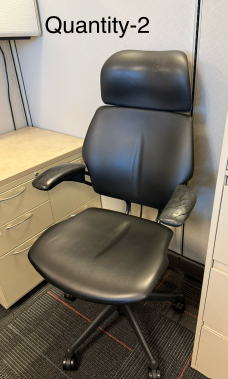 Black task chair with Head rest