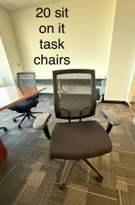 Black Task Chairs