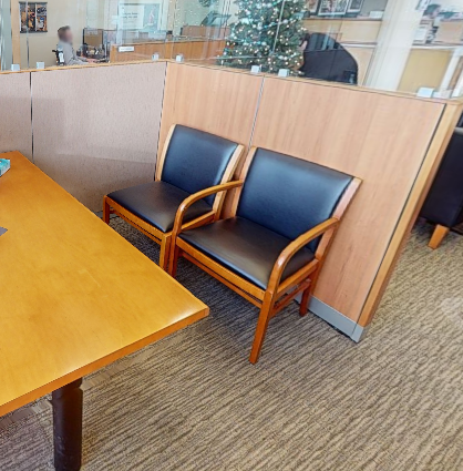 Black guest chair