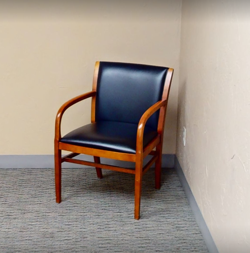 Black guest chair