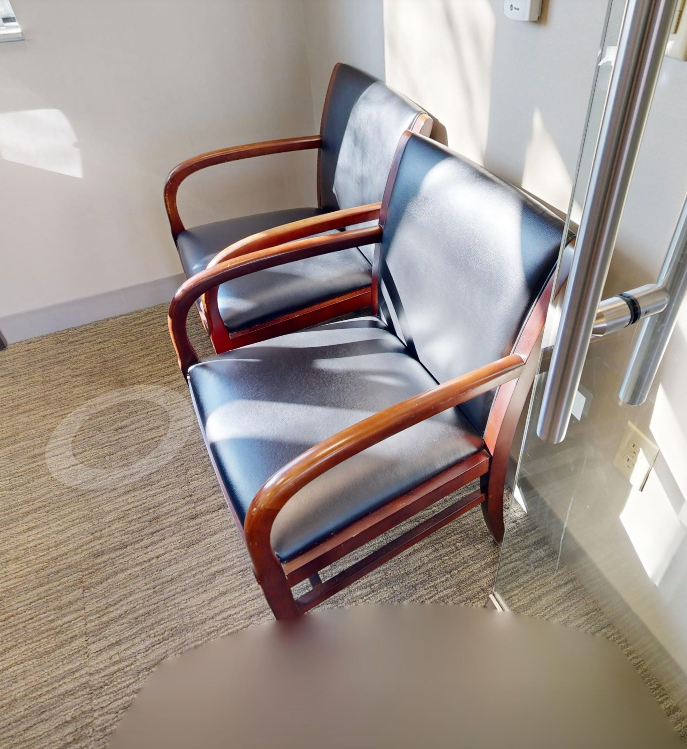 Black guest chair