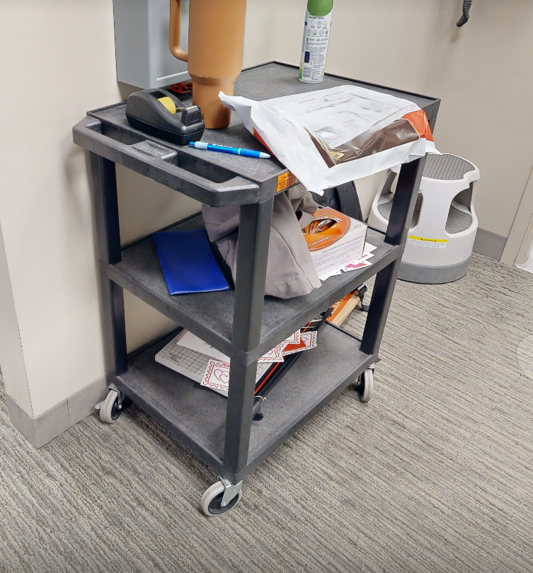 3 tier mobile cart
