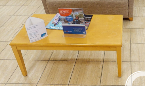 Wood rectangle coffee table