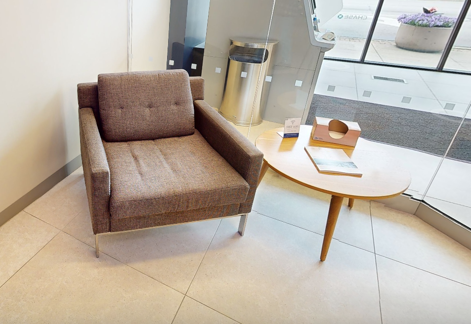 Brown lounge chair