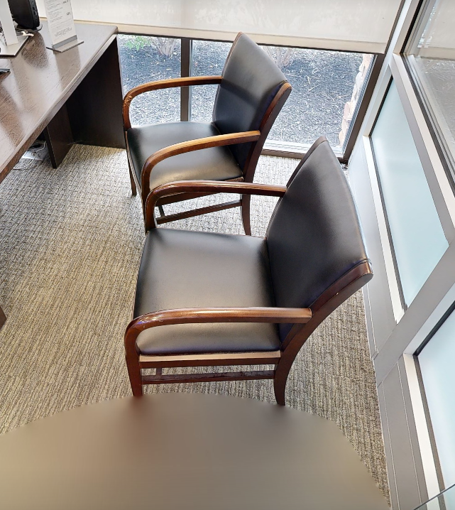 Black guest chair
