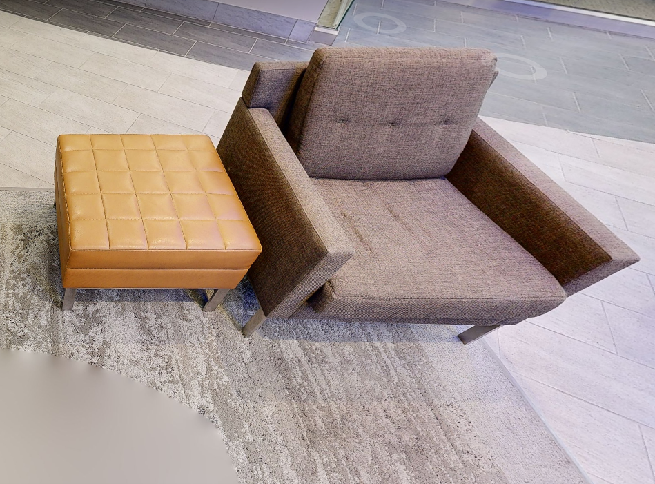 Brown lounge chair