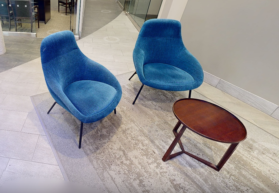 Round side table
