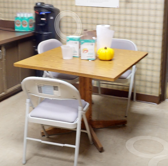 Square break table