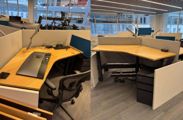 PODS OF 3: Steelcase 120 Degree Workstations (Height Adjustable)