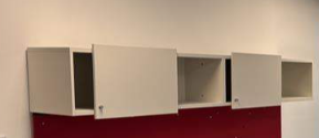 Overhead cabinets (photo representation, may vary)