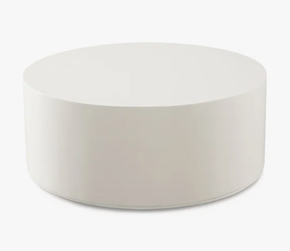 White round coffee table (photo representation, may vary)