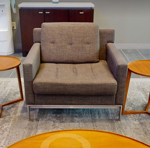 Brown lounge chair