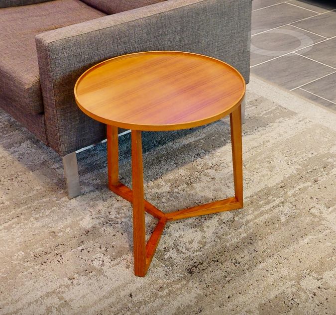Round side table