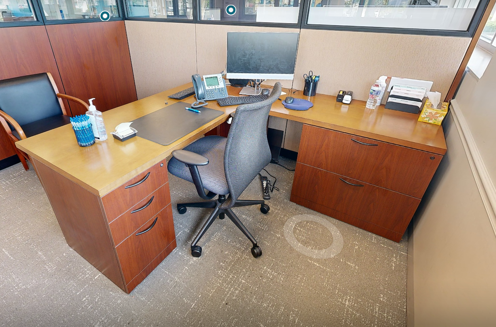 L-shaped desk