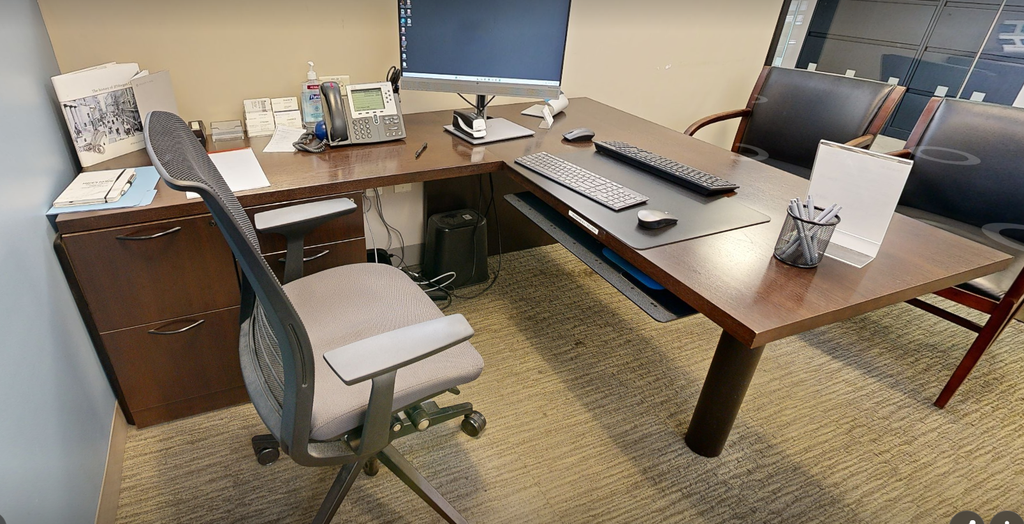 L-shaped desk