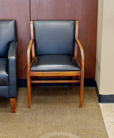 Black guest chair