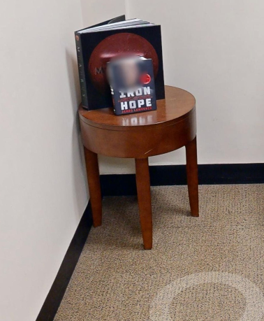 Round side table
