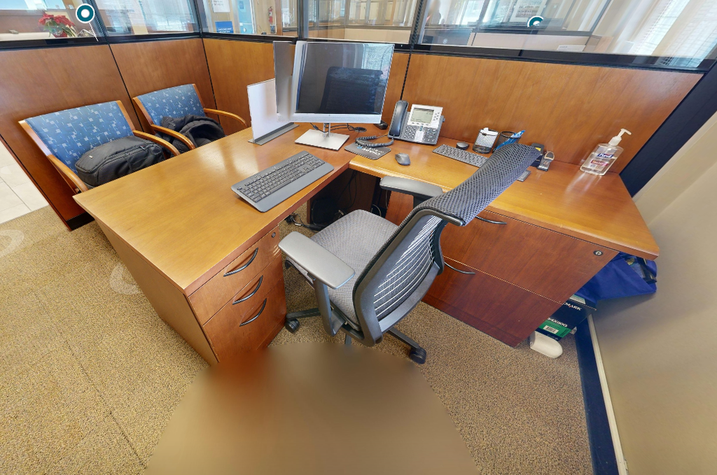 L-shaped desk