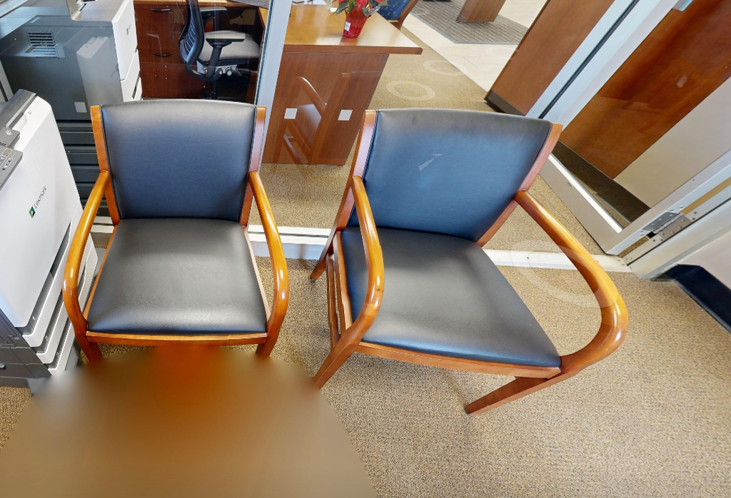 Black guest chair
