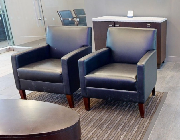Black lounge chair