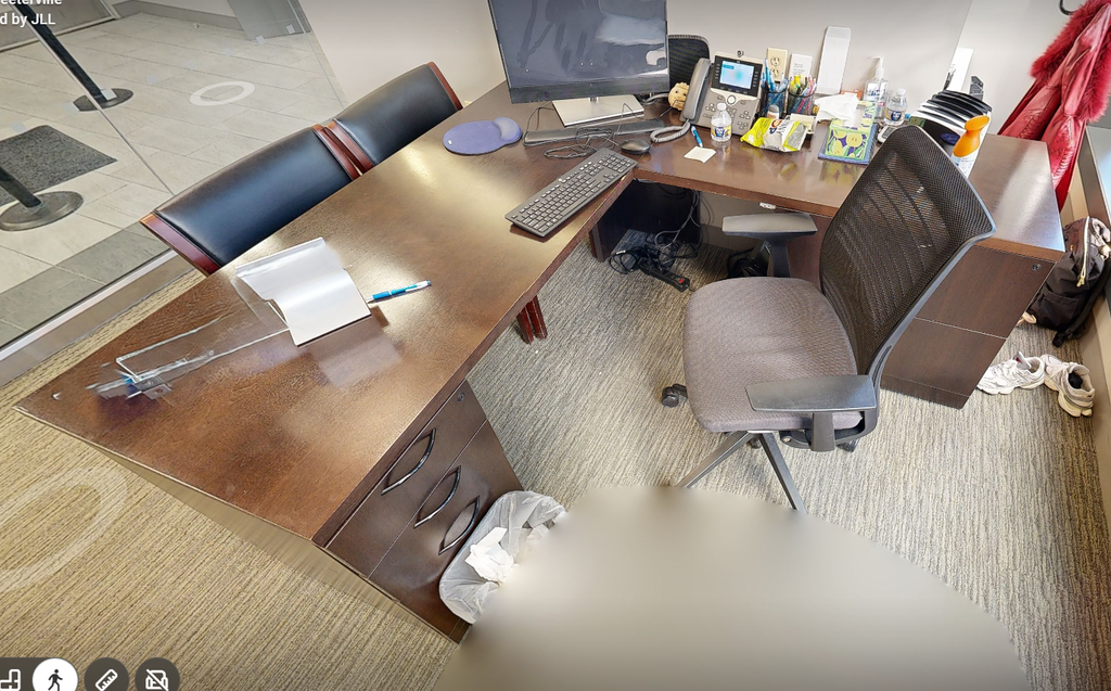 L-shaped desk