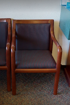 guest chair - striped