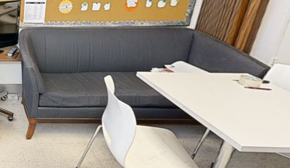 Large grey couch