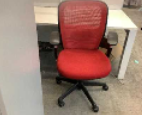Lamex Office Chair
Red mesh backrest
Black fabric seatrest
Adjustable arms
5-star base on castors