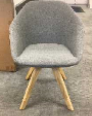 Allcrmuir Armchair
Light grey fabric upholstery
Wooden 4-Legs 