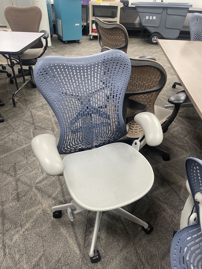 Grey/Blue Herman Miller Mirra Chair